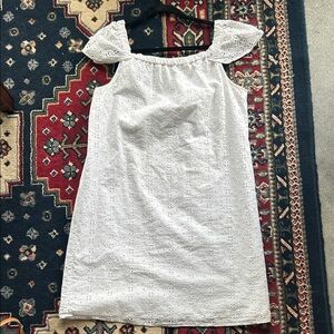 J. Crew White Eyelet Dress